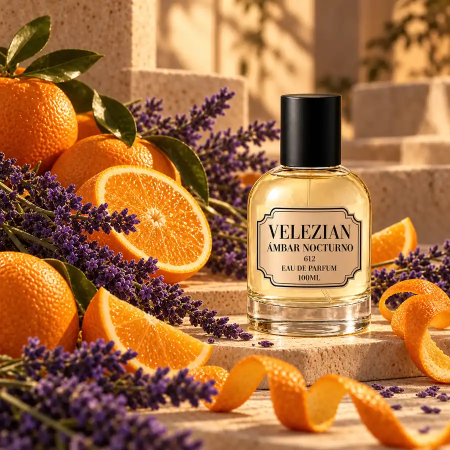 Notas de salida de Ámbar Nocturno - 612: Naranja y lavanda