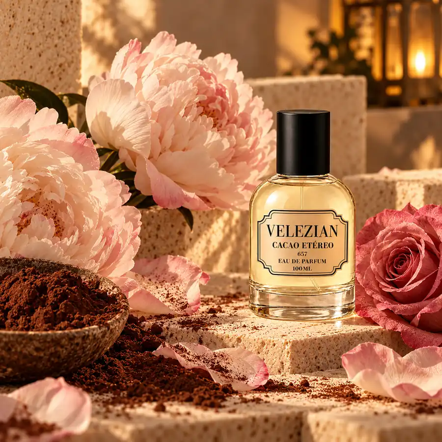 Notas de corazón de Cacao Etéreo - 657: Peonía, rosa turca y cacao