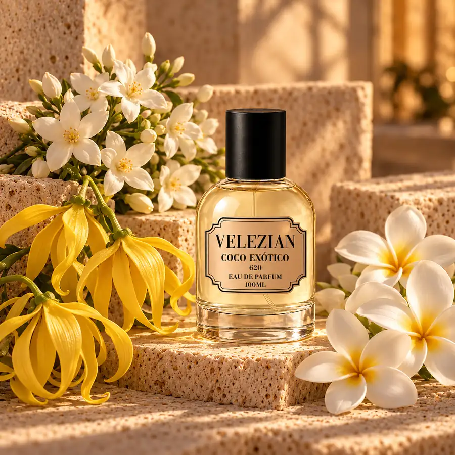 Notas de corazón de Coco Exótico - 620: Jazmín, ylang-ylang y flor de tiaré