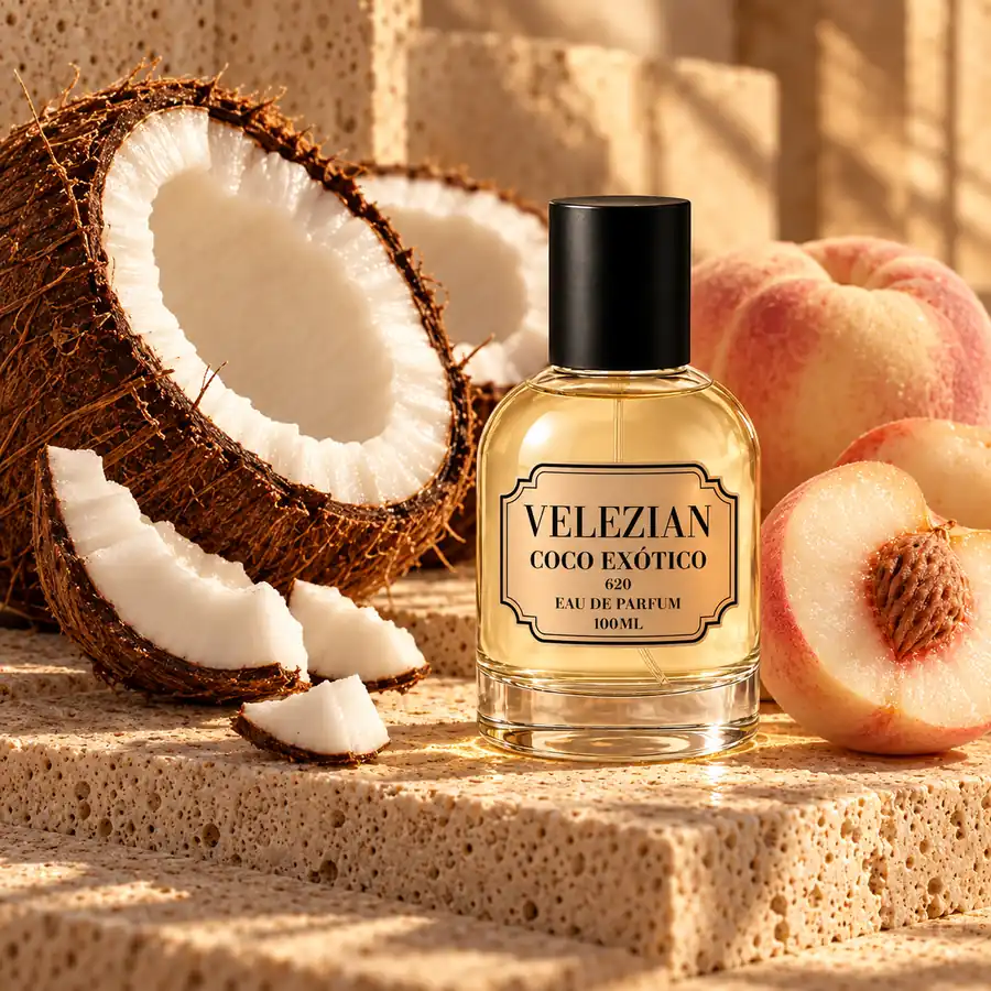 Notas de salida de Coco Exótico - 620: Coco y durazno blanco