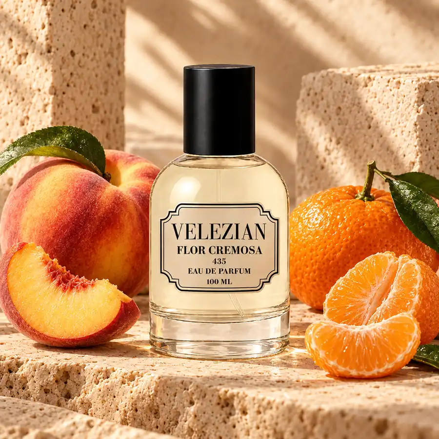 Notas de salida de Flor Cremosa 435: durazno y mandarina