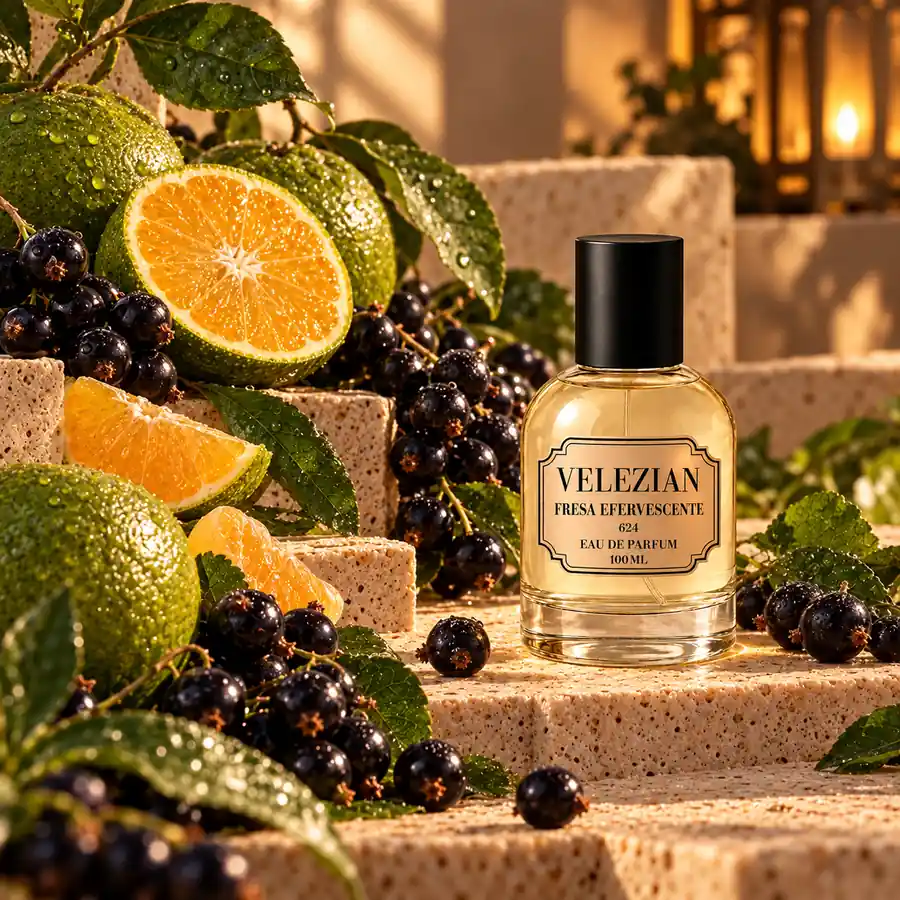 Notas de salida de Fresa Efervescente - 624: Mandarina verde y grosella negra