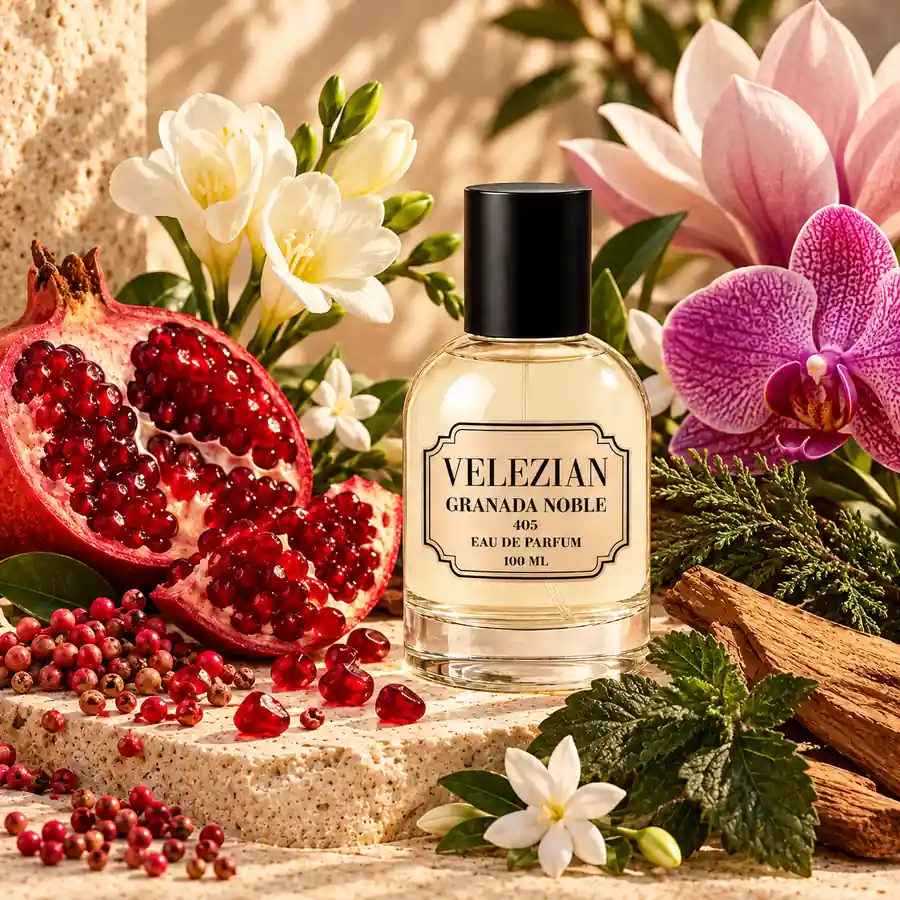 Granada Noble - 405 de Velezian con su composición floral, afrutada y amaderada