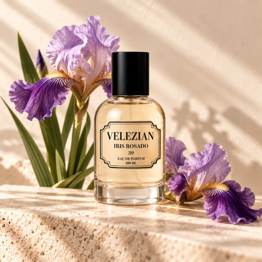 Iris Rosado 39 de Velezian, familia olfativa floral