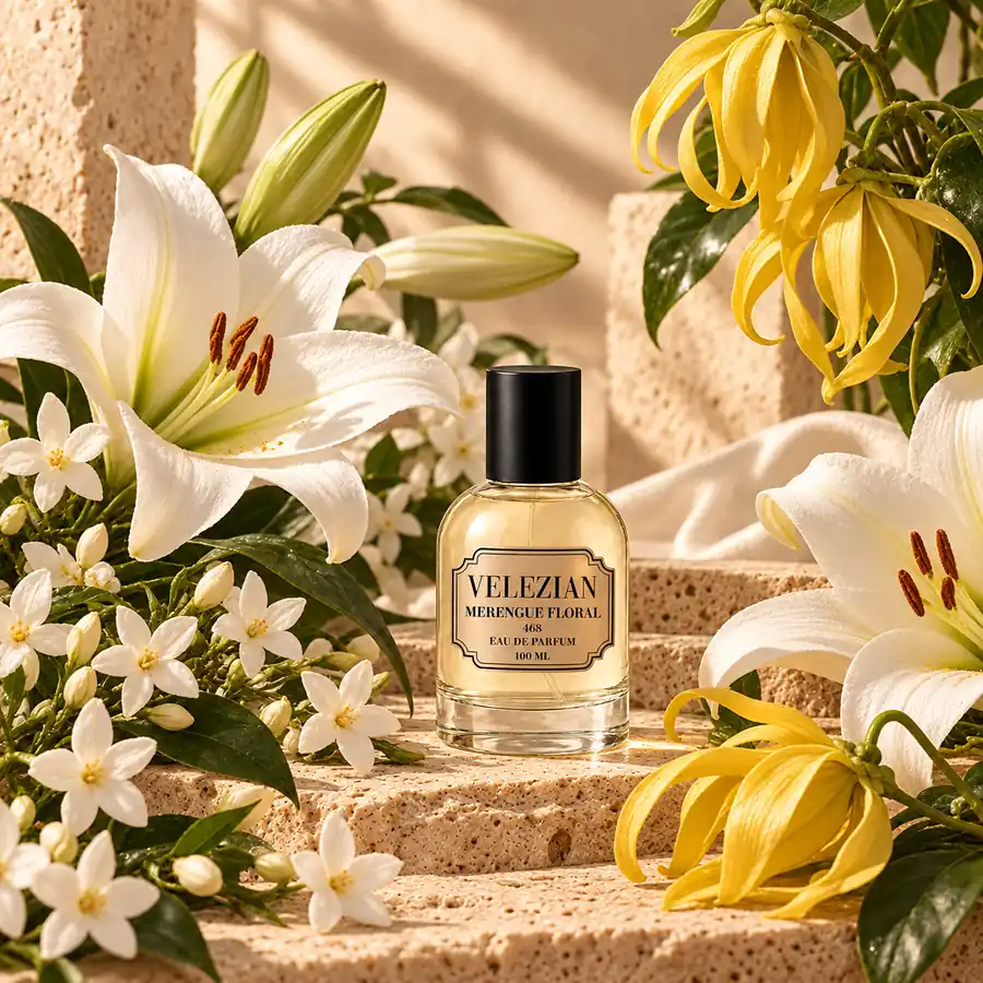 Notas de corazón de Merengue Floral - 468: Azucena, jazmín e ylang-ylang