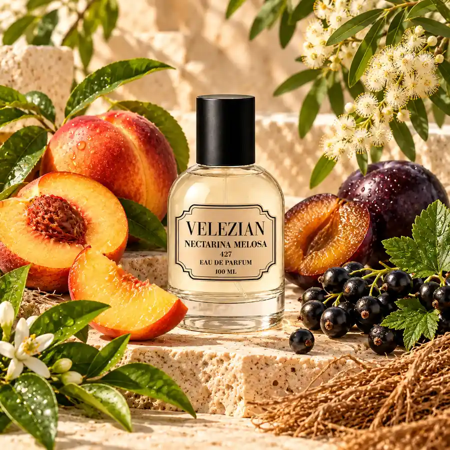 Nectarina Melosa - 427 de Velezian con su composición frutal, verde y aterciopelada