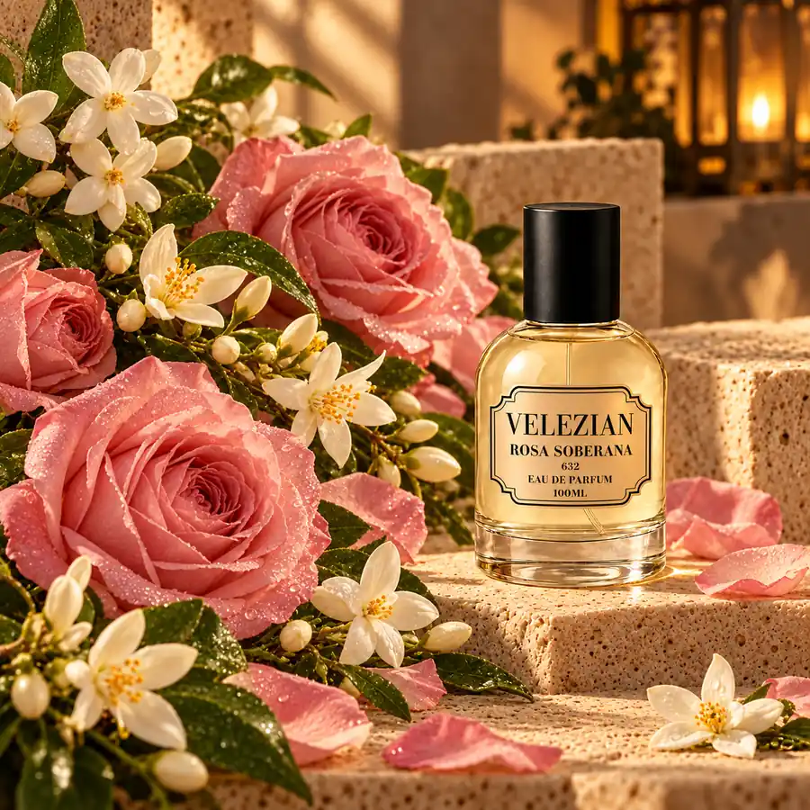Notas de corazón de Rosa Soberana - 632: Jazmín, azahar y aceite de rosas