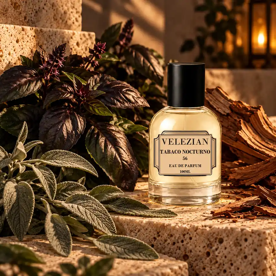 Notas de corazón de Tabaco Nocturno - 56: Anís estrellado, flor de olivo y madera de gaiac