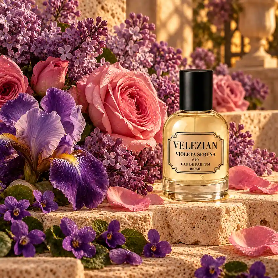 Notas de corazón de Violeta Serena - 640: Rosa de Damasco, lila, iris de Toscana y violeta de Parma